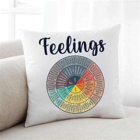 Feelings wheel pillow - Wheel of Emotions Feelings Throw Pillow Cover Cozy Square Pillow Case Home Decorative for Bed Couch Sofa Living Room Cushion Cover 18''X18'',One Size,220323 £8.68 £ 8 . 68 (£542.84/kg) Get it as soon as Saturday, Feb 24